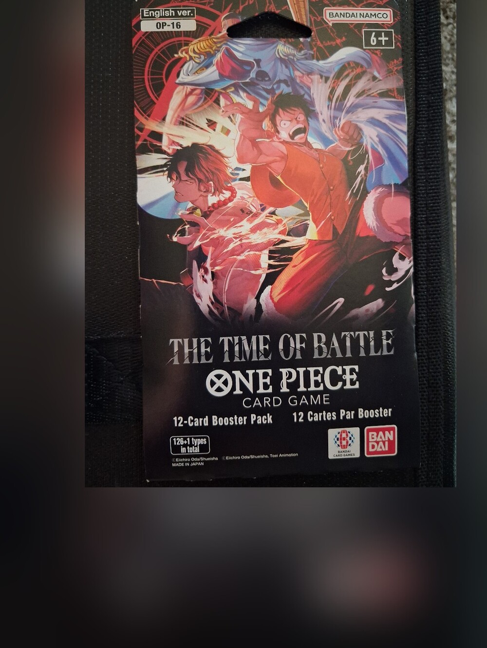 Bandai One Piece 'The Time of Battle' Booster Pack - Black/Red Artwork